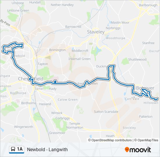 1A Bus Line Map