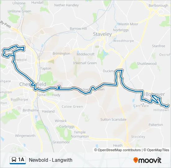 1A Bus Line Map
