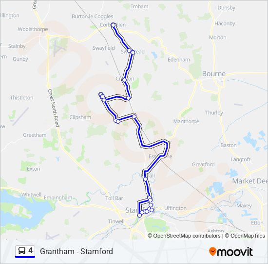 4 bus Line Map