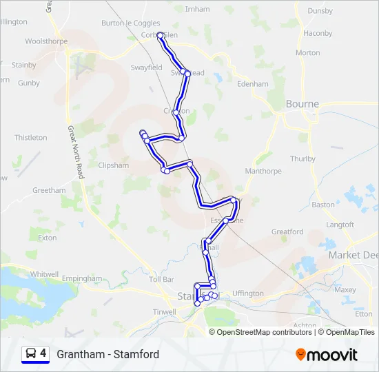 4 Bus Line Map