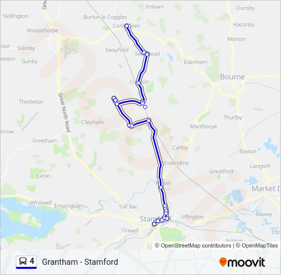 4 Bus Line Map
