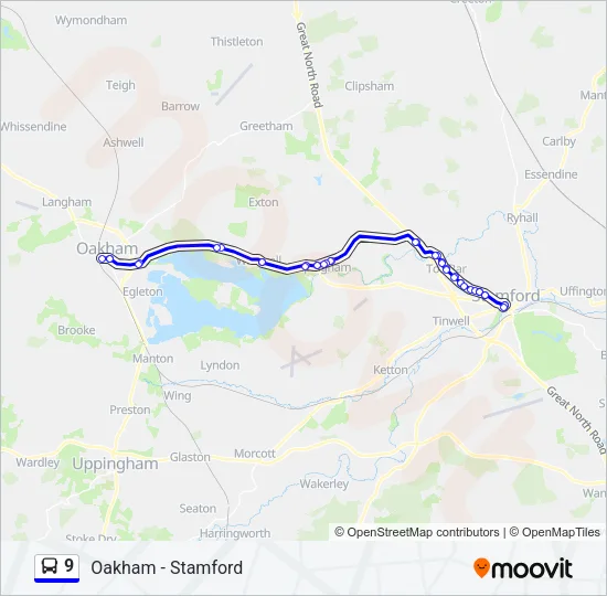9 Bus Line Map