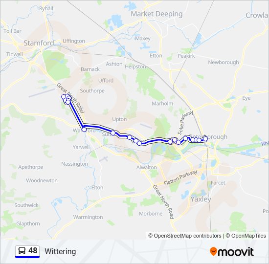 48 Bus Line Map