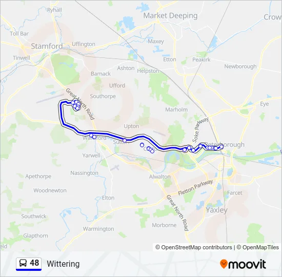 48 Bus Line Map