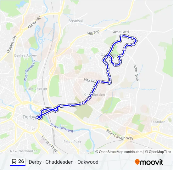 26 Bus Line Map