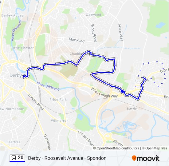 20 Bus Line Map