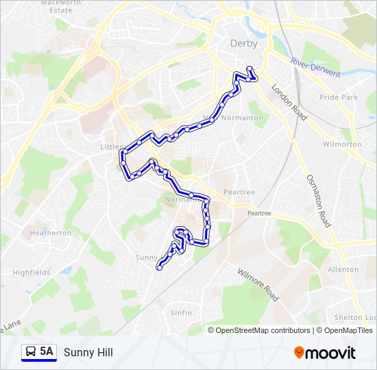 5a-route-schedules-stops-maps-sunny-hill-updated