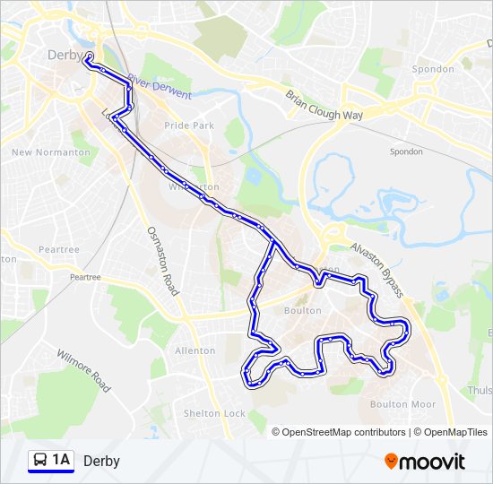 1A Bus Line Map