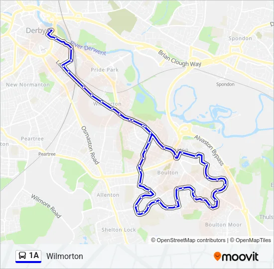1A Bus Line Map