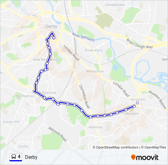 4 bus Line Map