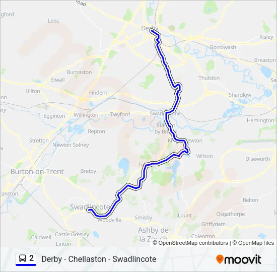 2 Bus Line Map