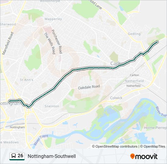 26 Bus Line Map