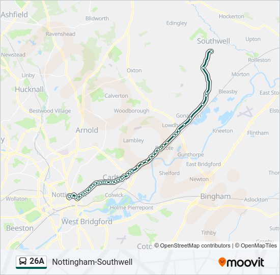 26A Bus Line Map