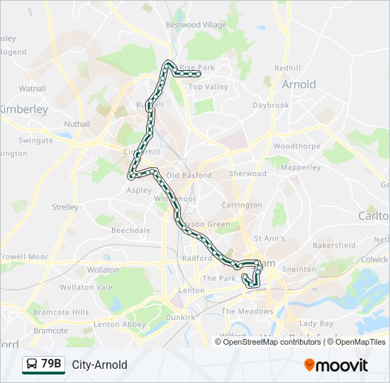 79B Bus Line Map
