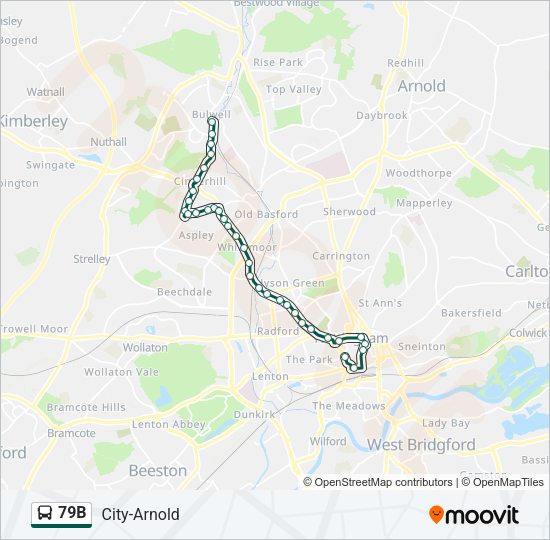 79B Bus Line Map