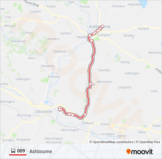 009 Bus Line Map