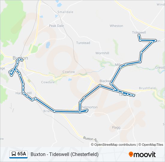 65a Route: Schedules, Stops & Maps - Buxton (Updated)