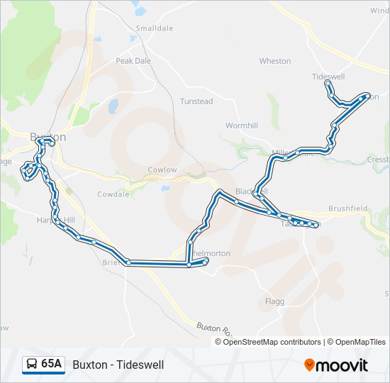 65a Route: Schedules, Stops & Maps - Tideswell (Updated)