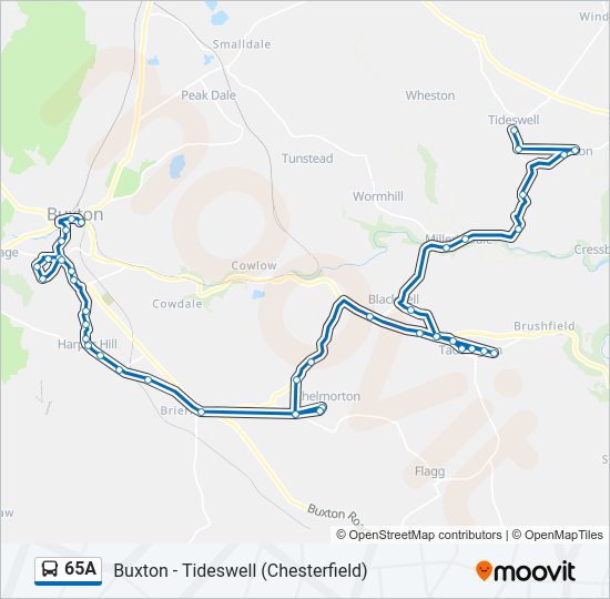 65A Bus Line Map