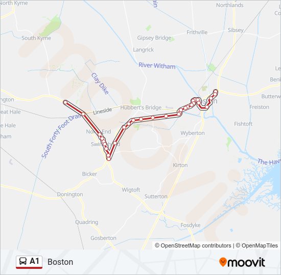 A1 Bus Line Map