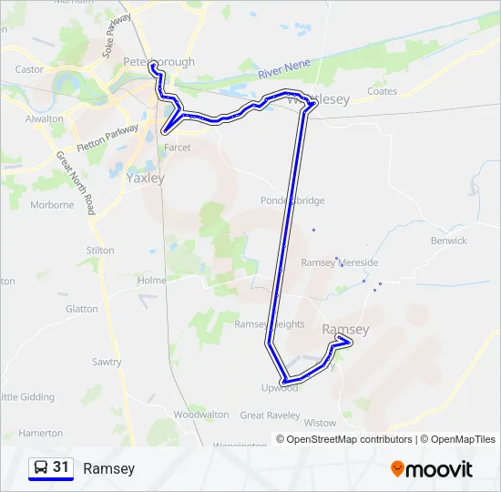 31 Bus Line Map