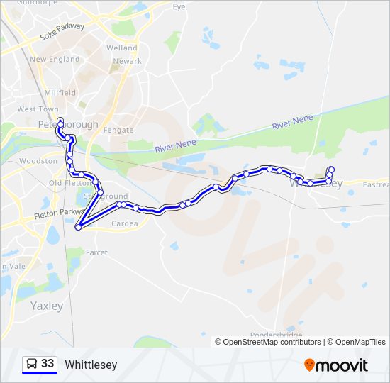 33 Bus Line Map