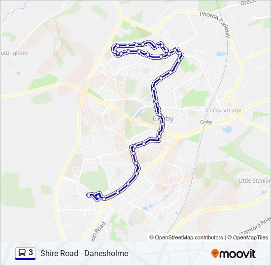 3 bus Line Map