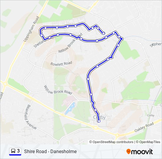 3 bus Line Map