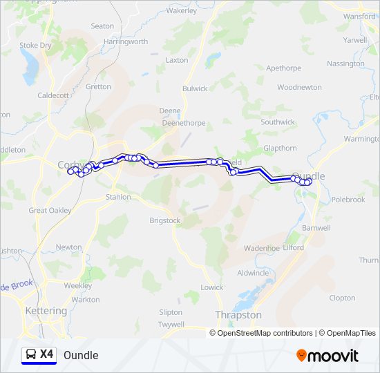 x4-route-schedules-stops-maps-oundle-updated