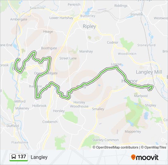 137 Bus Line Map