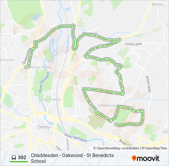 302 Bus Line Map