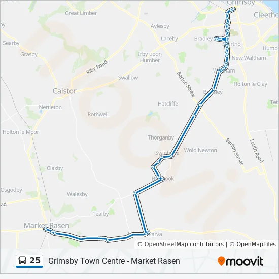 Cct Bus Schedule Route 25 25 Route: Schedules, Stops & Maps - Grimsby (Updated)