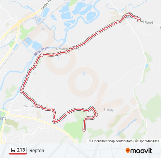 213 Bus Line Map
