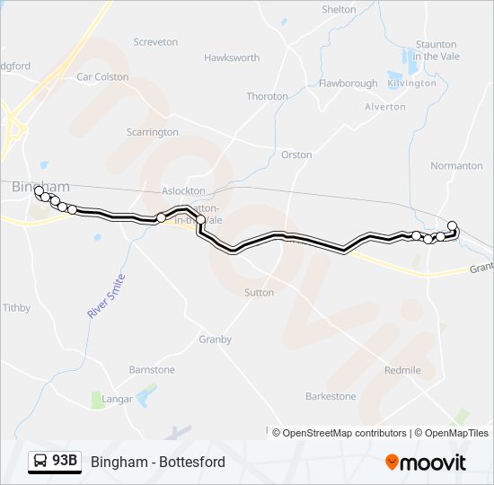93B  Line Map
