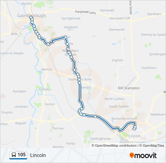 105 Route Schedules Stops Maps Lincoln Updated 