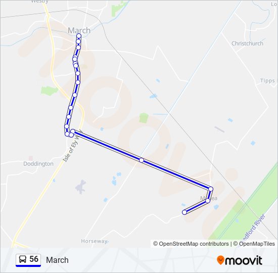 Bus 56 Route Map 56 Route: Schedules, Stops & Maps - March (Updated)