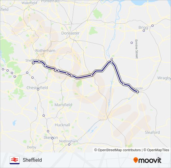 NORTHERN Train Line Map