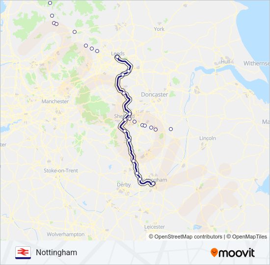 NORTHERN Train Line Map