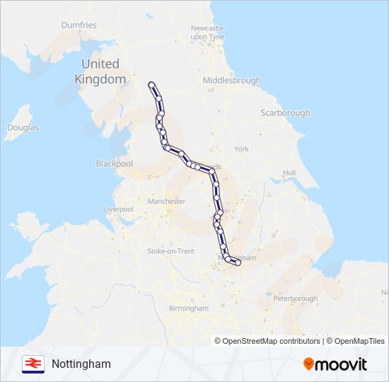 northern Route Schedules Stops Maps Nottingham Updated