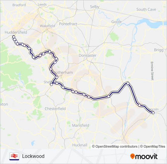 NORTHERN Train Line Map