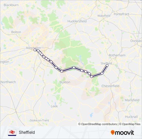 northern Route Schedules Stops Maps Sheffield Updated