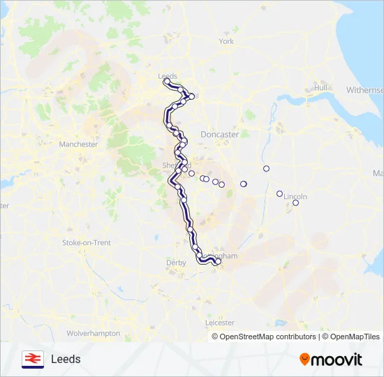 NORTHERN Train Line Map