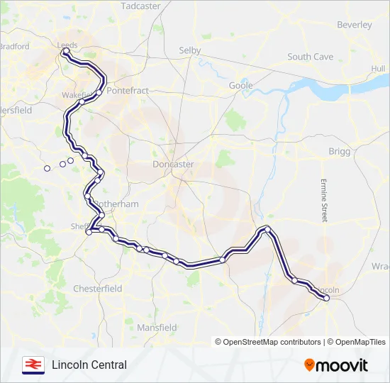 NORTHERN Train Line Map