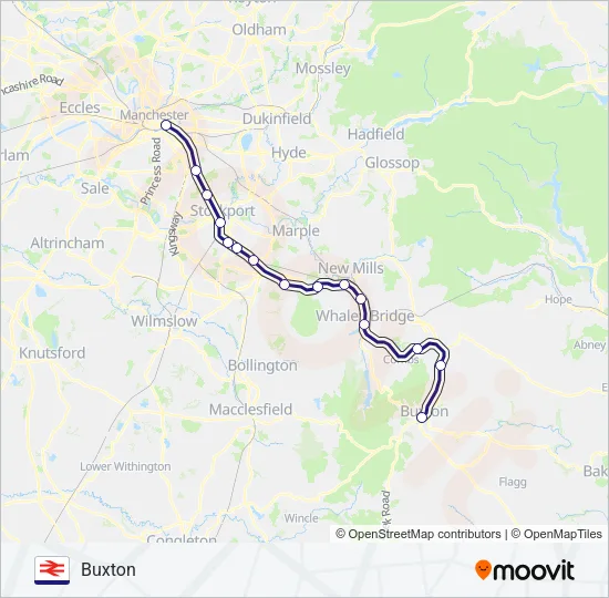 NORTHERN Train Line Map