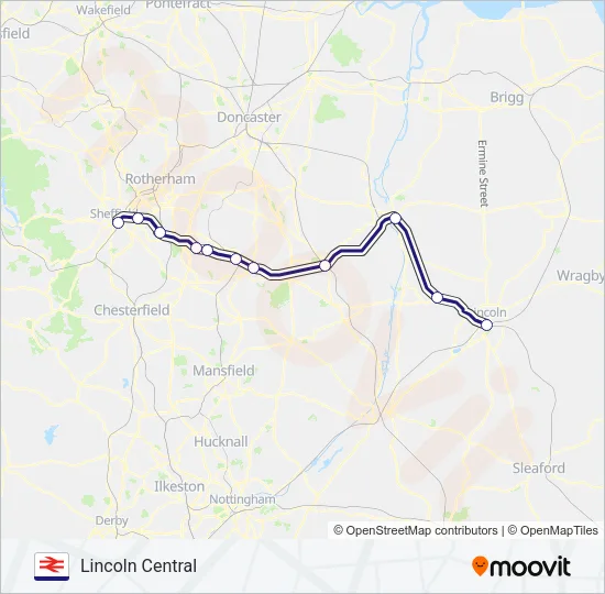 NORTHERN Train Line Map