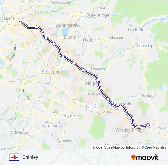 NORTHERN Train Line Map