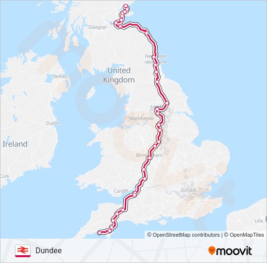 CROSSCOUNTRY Train Line Map