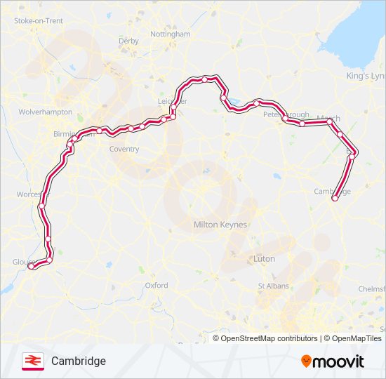 crosscountry Route: Schedules, Stops & Maps - Cambridge (Updated)