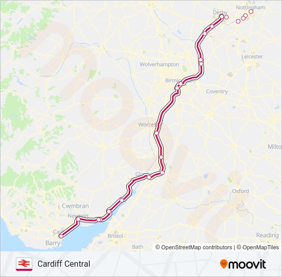 CROSSCOUNTRY Train Line Map