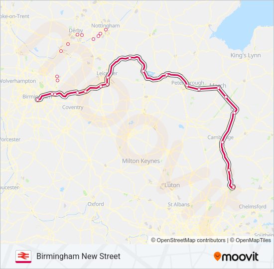 CROSSCOUNTRY Train Line Map